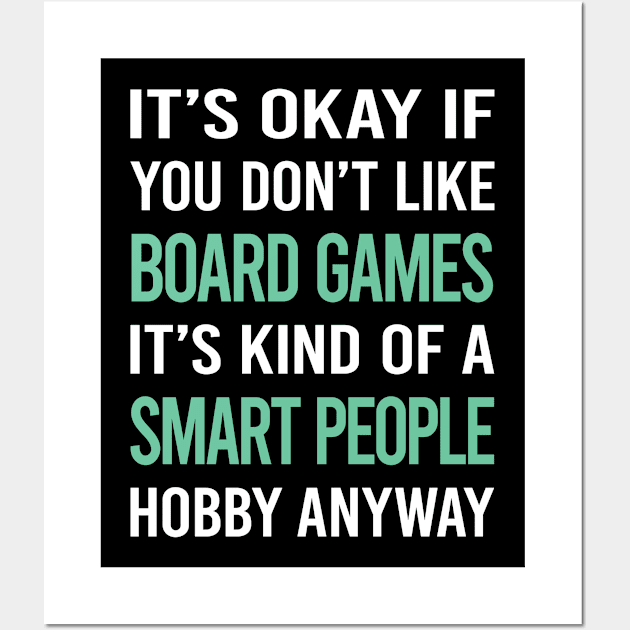 Smart People Hobby Board Games Wall Art by Happy Life